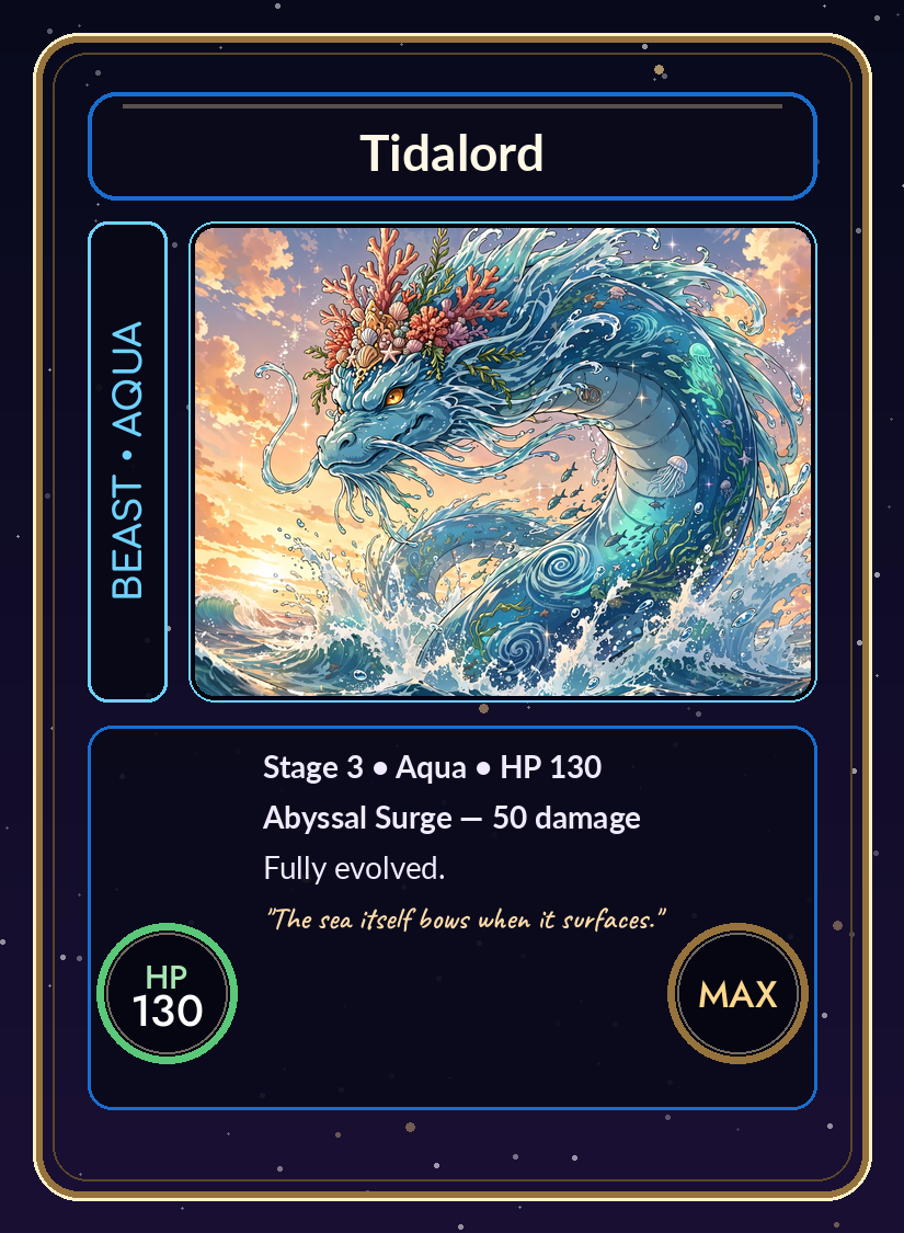 Beastbond card: Tidalord