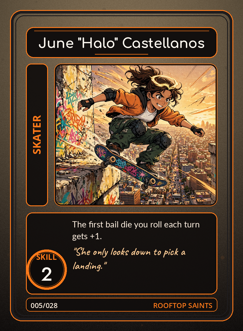 Concrete Kings card: June Castellanos