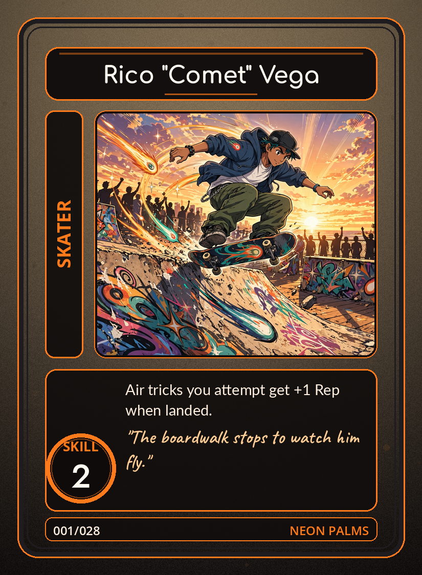 Concrete Kings card: Rico Vega