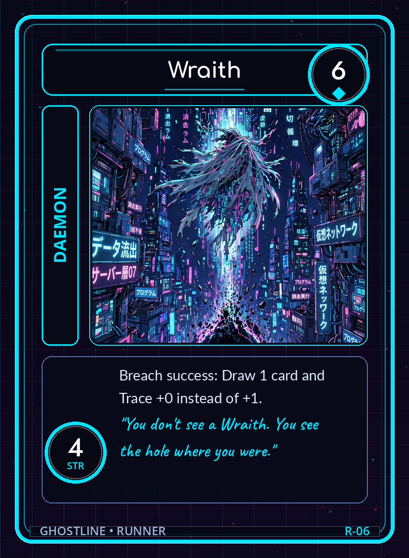 Ghostline card: Wraith