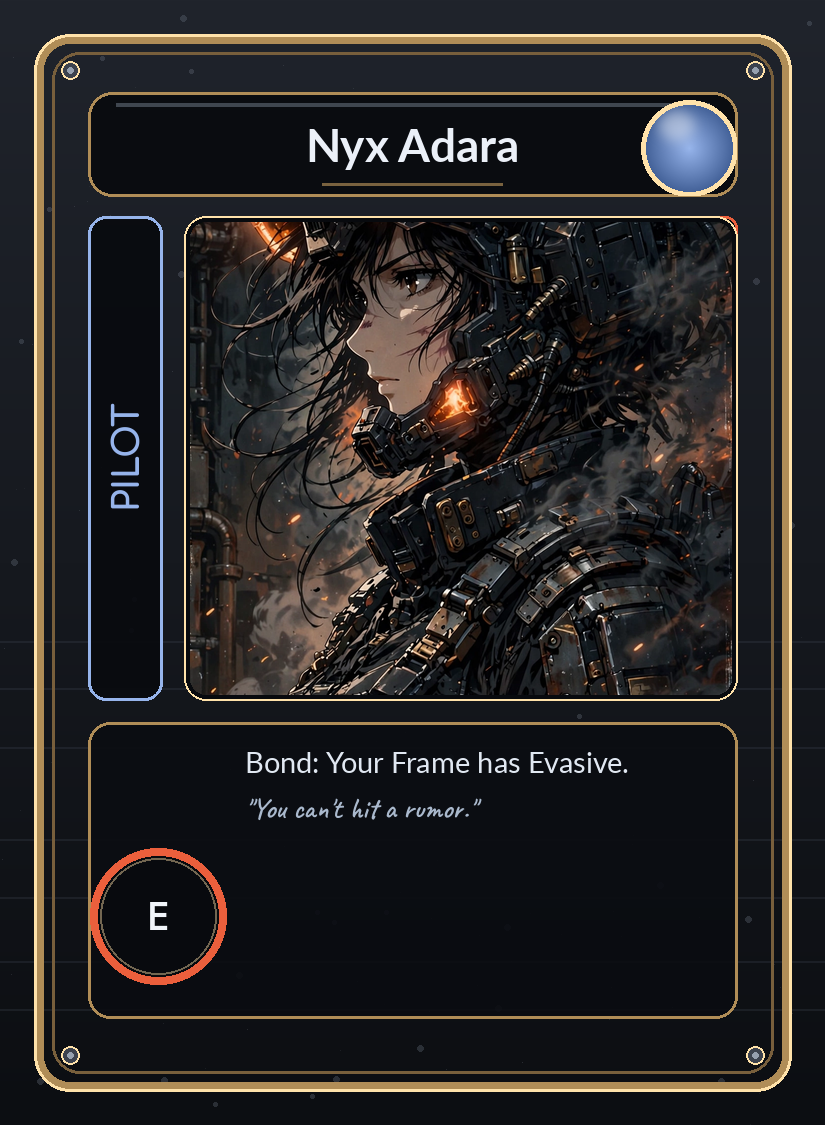 Iron Covenant card: Nyx Adara