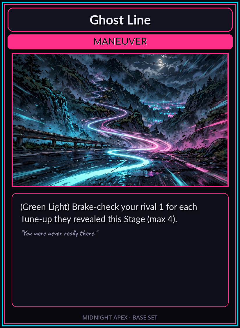 Midnight Apex card: Ghost Line