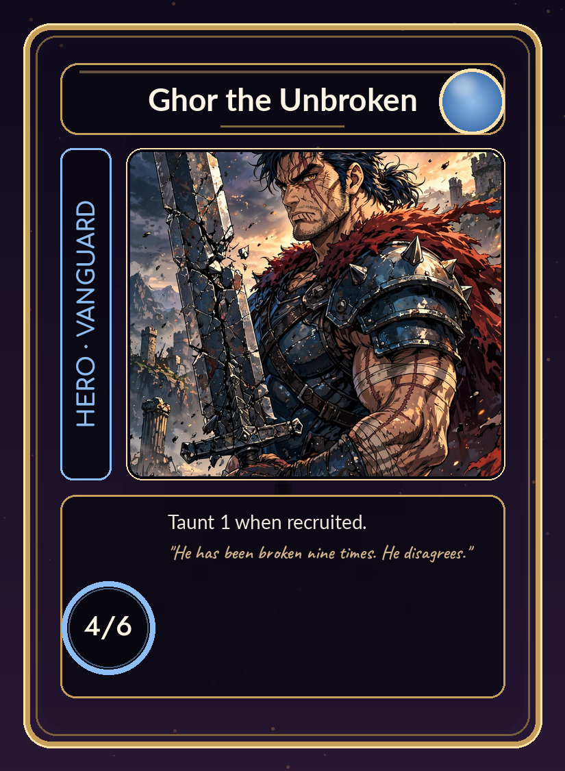 Realmfall card: Ghor The Unbroken