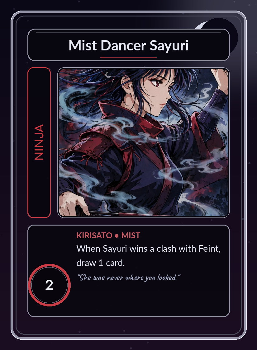 Shadow Clan Wars card: Mist Dancer Sayuri