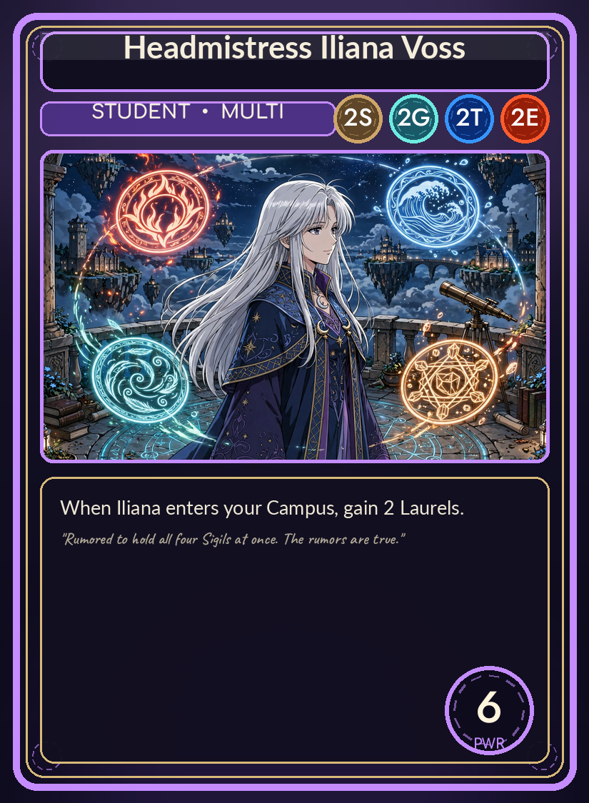Sigil Academy card: Iliana Voss