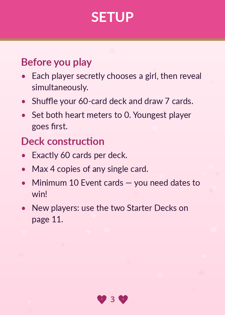 Tokimeki Clash — how to play: Setup