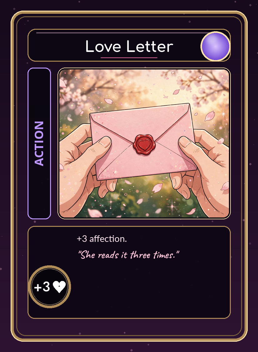 Tokimeki Clash card: Love Letter